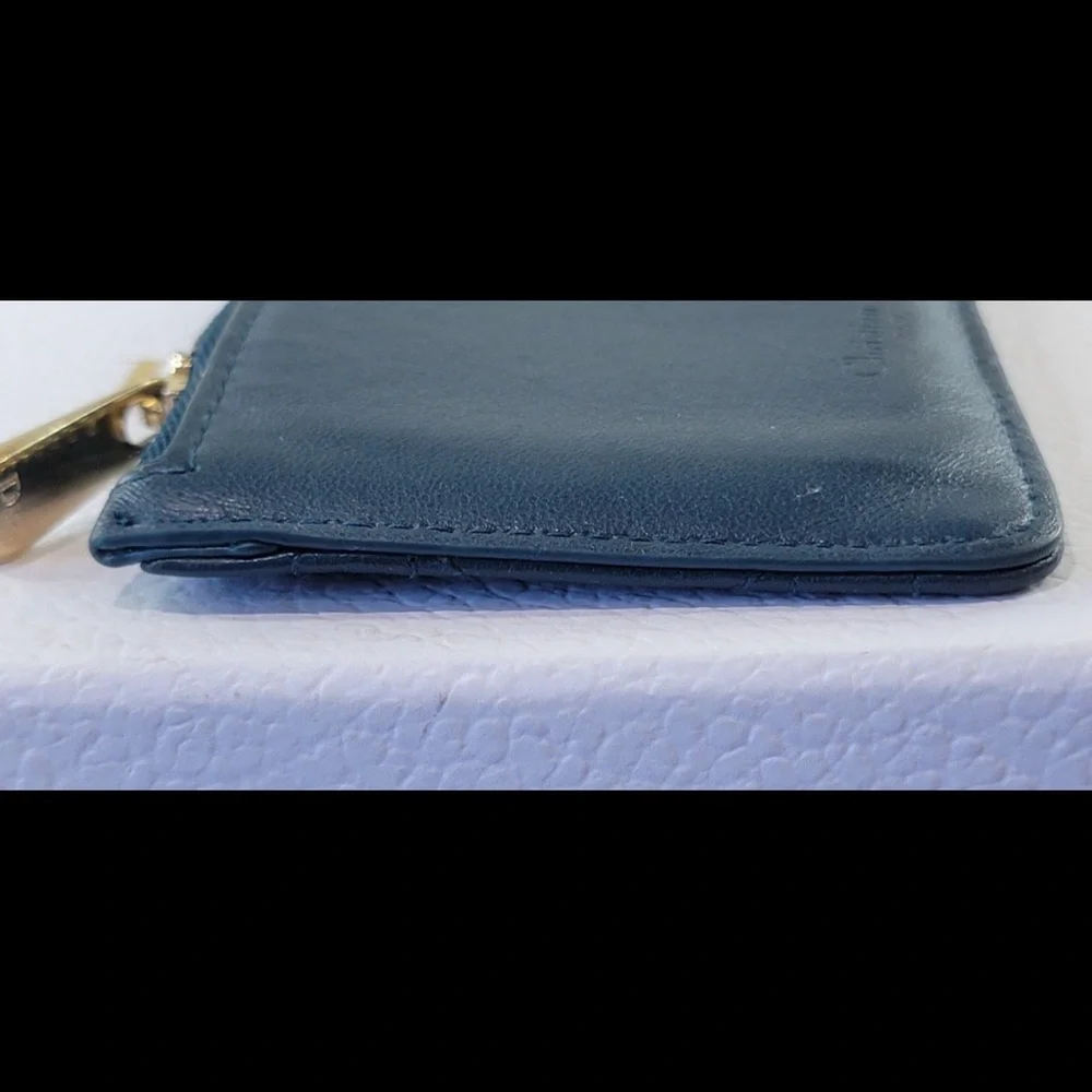 CHRISTIAN DIOR lady dior cannage card wallet